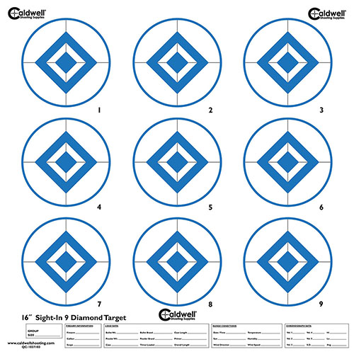 Questi bersagli ad alta visibilità sono ideali per l'azzeramento del tuo fucile o pistola. Le linee a griglia da 1" e le zone di tiro multiple facilitano l'azzeramento.