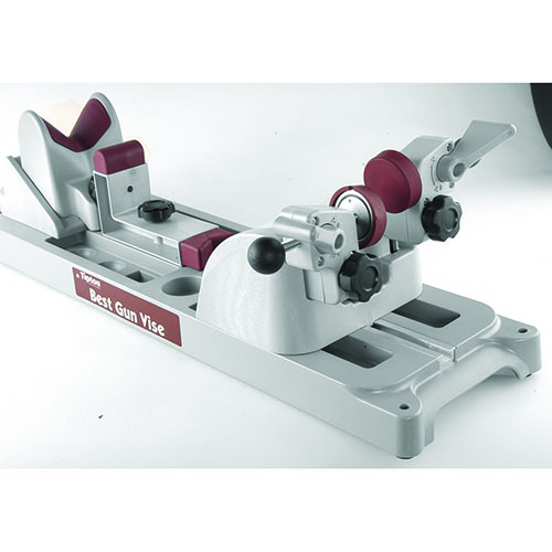 Il Tipton Best Gun Vise™ è l'attrezzo ideale per la manutenzione delle armi, compatibile con fucili, carabine e pistole, realizzato in materiale resistente e duraturo.