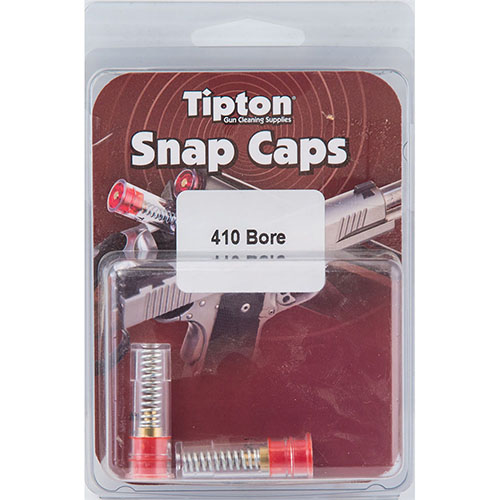 I Tipton Snap Caps per fucile calibro 410 sono ideali per proteggere il percussore, regolare il grilletto e ridurre la tensione delle molle durante la conservazione.