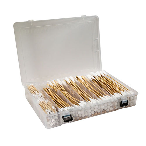 I Tipton Power Swabs per pistole offrono una pulizia senza disordine, con manico in bamboo flessibile e cotone resistente, perfetti per rimuovere sporco da lands e grooves.