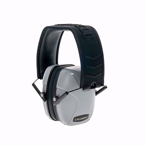 Le cuffie Caldwell Passive offrono una protezione acustica con NRR di 30dB e 24dB, comfort eccezionale e design compatto per ogni età.
