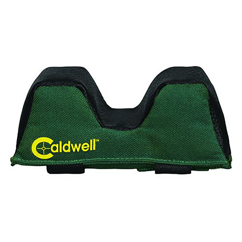 Il Caldwell Universal Front Rest Bag offre una combinazione di pelle e poliestere per una stabilità eccezionale, con installazione rapida grazie ai pratici ganci.