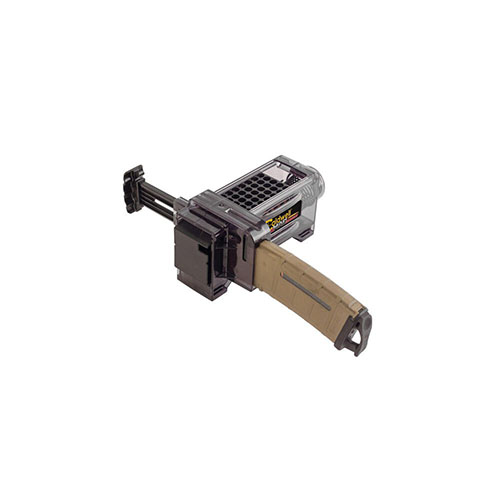 Il Caldwell AR-15 Mag Charger™ carica rapidamente 50 colpi in meno di 15 secondi, allineando automaticamente le munizioni e compatibile con .223 e 5.56.