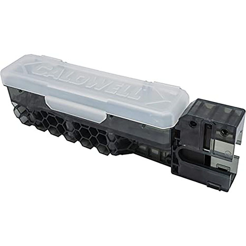 Il Caldwell 22LR AR-15 22 Mag Charger carica rapidamente i caricatori AR-15, orientando automaticamente le munizioni e supportando fino a 100 colpi.