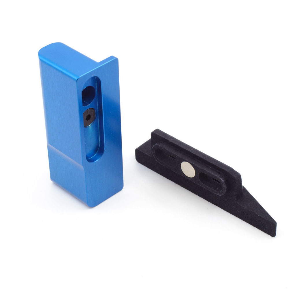 Interruttore di arresto per il cam di primer ARMANOV per Dillon XL650, facile da installare, in alluminio 6082 e Delrin, per un controllo preciso dell'indicizzazione.