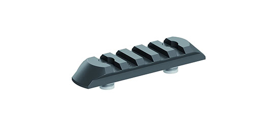 Il KeyMod Picatinny-Rail a 5 slot offre una solida base per accessori, garantendo compatibilità e versatilità per il tuo sistema di montaggio.