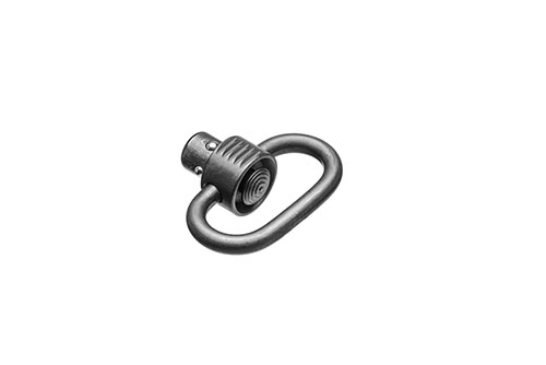 Il Heavy-Duty QD Sling Swivel di ERATAC offre un design ottimizzato per sling da 25 mm a 32 mm, compatibilità VTAC e un meccanismo di sgancio rapido.