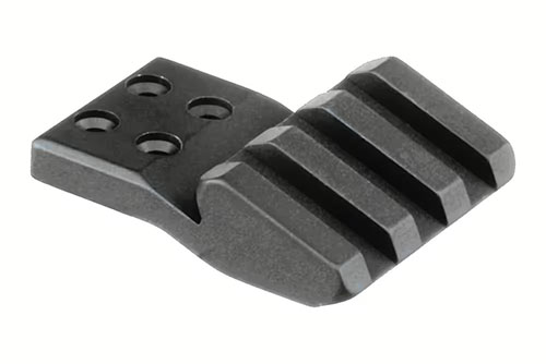 Gli adattatori ERATAC per interfaccia universale consentono un montaggio sicuro di accessori tattici come red dot, laser e luci su guida Picatinny.