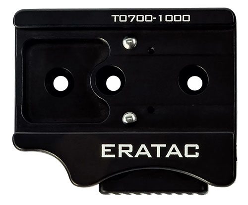 Il Ball-Locking Slider per ERATAC ARCA Rail offre resistenza al rinculo senza gioco meccanico e rilascio rapido con un meccanismo laterale ergonomico.