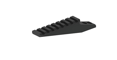 Il montaggio T7 di ERATAC offre una soluzione robusta per accessori Picatinny, disponibile in due altezze per un allineamento preciso e configurazioni ergonomiche.
