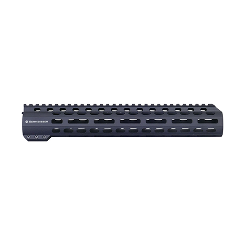 Il handguard SCHMEISSER Free Float M-LOK offre stabilità, precisione e un design elegante in alluminio 6082-T6, con inserti in acciaio per una maggiore durata.