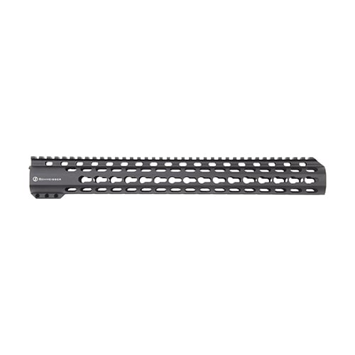 Il handguard SCHMEISSER Free Float KeyMod offre stabilità e precisione grazie all'alluminio di alta qualità, inserti in acciaio e design Slim-Line. Compatibile con accessori.
