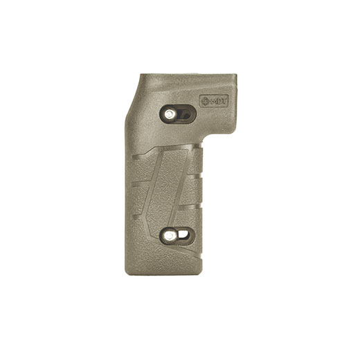 Il MDT Adjustable Vertical Pistol Grip offre regolazione anteriore e posteriore per una posizione perfetta delle dita, compatibile con vari chassis e facile da personalizzare.