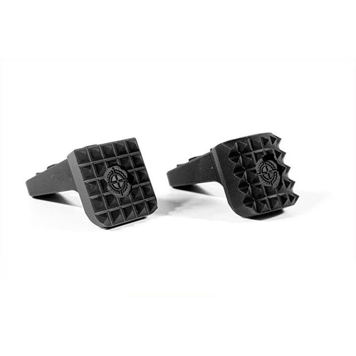 I MDT M-Lok Barricade Stop in alluminio anodizzato offrono un'ottima stabilità grazie alla grande superficie di contatto e al design arrotondato per un panning fluido.