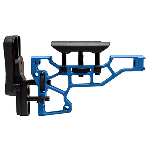 L'MDT Rifle Stock per chassises ACC/ESS offre regolazioni senza attrezzi per un comfort ottimale, adattandosi perfettamente alla tua posizione di tiro.