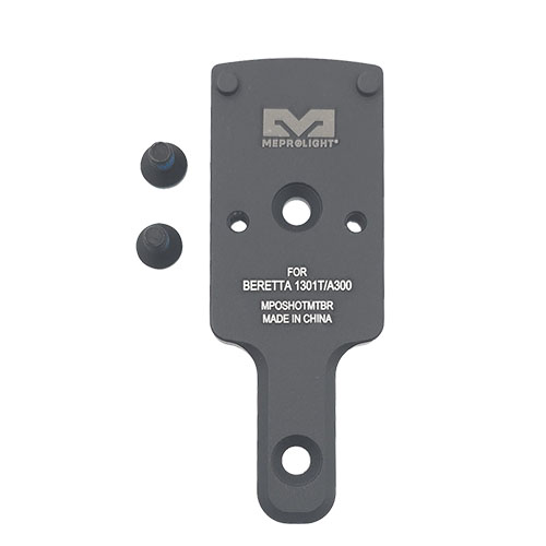 La RMR Shotgun Plate di Meprolight offre un montaggio sicuro e stabile per ottiche su Beretta 1301T/A300, migliorando la precisione e la rapidità di acquisizione del bersaglio.