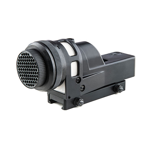 Il MEPRO M21 è un mirino reflex auto-illuminato, senza batterie, con un obiettivo da 30mm e 5 reticoli, ideale per condizioni estreme e visione notturna.