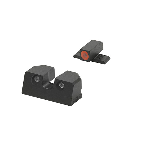 Le mire MEPRO HYPER-BRIGHT™ offrono visibilità suprema in qualsiasi condizione di luce, con tritio sempre attivo e design ultra resistente per un'accuratezza istintiva.