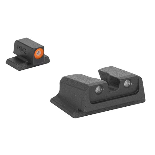 Le mire MEPRO HYPER-BRIGHT™ offrono un'illuminazione eccezionale in ogni condizione, con tritio sempre attivo, design ultra leggero e alta durabilità.