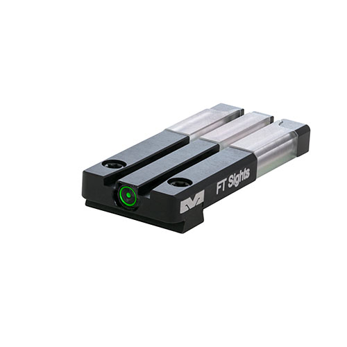 Il Mepro FT Bullseye™ offre mirini tritium e fibra ottica, design ultraleggero e resistente agli urti, per un'aiming istintivo e rapido in ogni condizione.