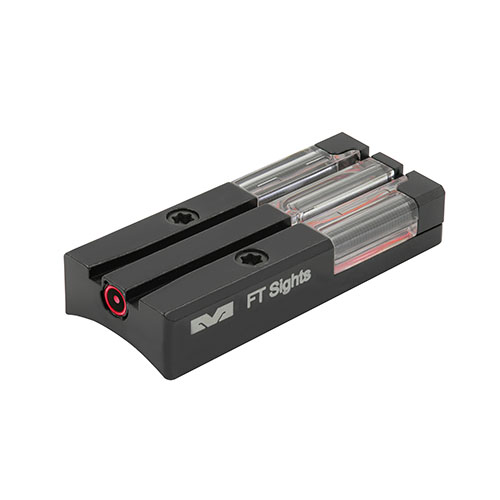 Il Mepro FT Bullseye™ offre mira rapida e intuitiva con tritium e fibra ottica, resistente agli urti, perfetto per pistole come Glock e IWI.