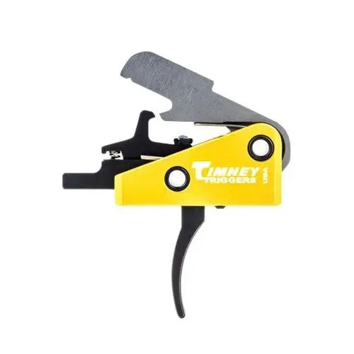 Il grilletto TIMNEY AR-15 LARGE PIN SOLID da 3lb offre precisione e reattività per fucili semi-automatici .223 Rem, ideale per competizioni e cloni.