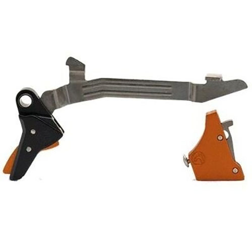 Il grilletto Alpha Red Competition di Timney per Glock Gen 3-4 offre un peso di scatto fisso di 3 lb, migliorando precisione e reattività per i modelli G20, G21, G29, G30, G40 e G41.