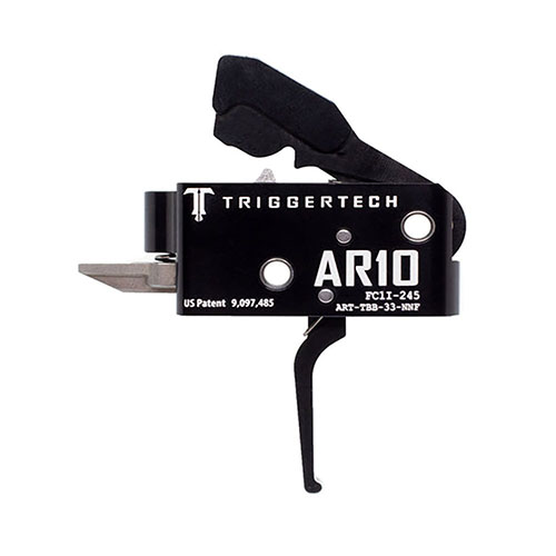 Il grilletto TRIGGERTECH AR10 offre precisione e affidabilità straordinarie, con Frictionless Release Technology™, azione a due stadi e resistenza alla corrosione.