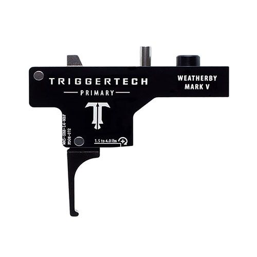 Il grilletto TRIGGERTECH Weatherby Mark V Special offre una tecnologia Frictionless Release, una rottura senza creep e una durata eccezionale in ambienti difficili.