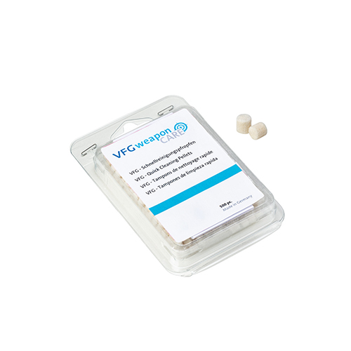 I VFG quick cleaning plugs per cal. 4,5/.177 assicurano una pulizia efficace del tuo arma, comprimendo il feltro per rimuovere ogni residuo dal canna.