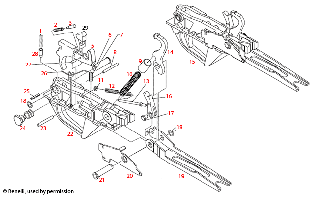Benelli U.S.A.® Super Black Eagle II Trigger Assembly 