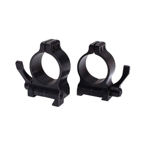 Gli anelli di montaggio Talley Quick-Detachable offrono tolleranze precise, robustezza e ripetibilità, ideali per i tiratori più esigenti.