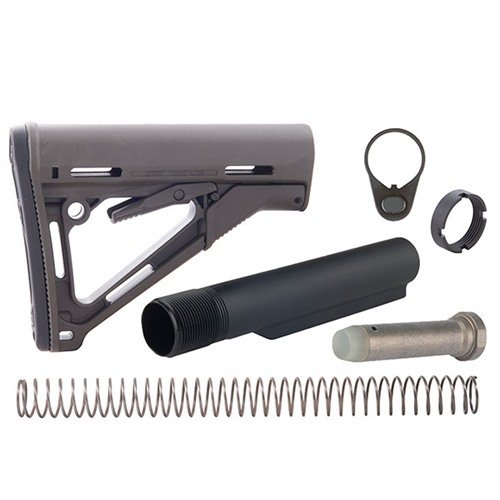 Il kit AR-15 CTR Stock Assy offre un'installazione facile con una struttura resistente, meccanismo di bloccaggio, e opzioni di attacco per sling ambidestro.
