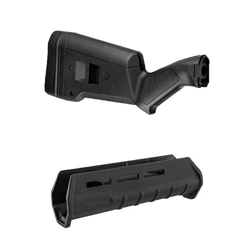 Il set SGA Buttstock e M-LOK Forend per Remington 870 offre personalizzazione e adattabilità, con accessori M-LOK per un uso versatile e leggero.