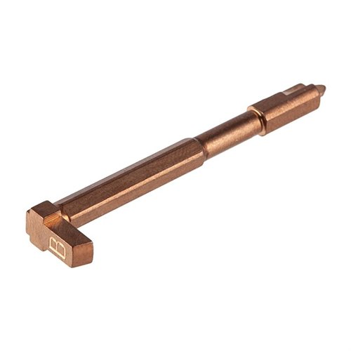 Striker personalizzato in acciaio inossidabile 17-4, finitura bronzo unica, design esagonale per ridurre il peso e migliorare l'aspetto su Glock® Gen 1-4.