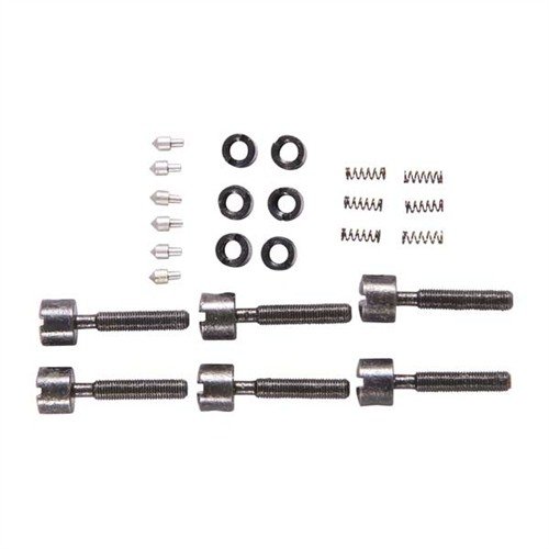Il kit S&W PARTS KIT #1 include viti di regolazione per il mirino, con componenti di ricambio essenziali per una perfetta calibrazione delle armi S&W.