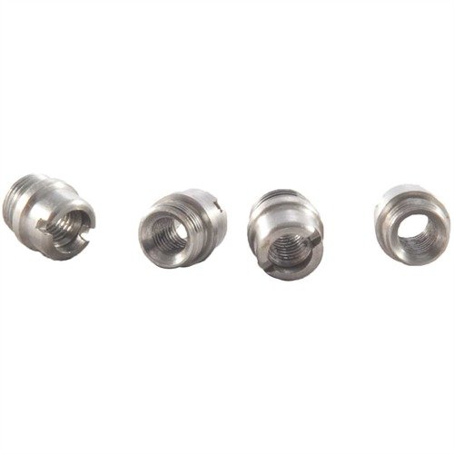 Set di 4 bushings in acciaio inox e acciaio bluato, progettati per sostituzioni facili e perfette per il tuo modello 1911, garantendo una finitura impeccabile.