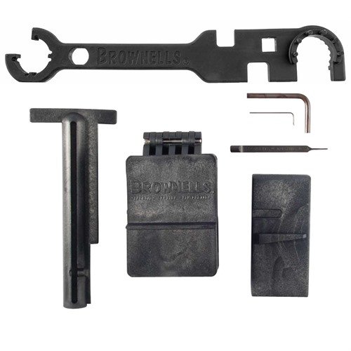 Il Brownells AR-15/M16 Critical Tools Kit offre strumenti essenziali per costruire, riparare e modificare fucili AR-15 e M16, garantendo precisione e durata.