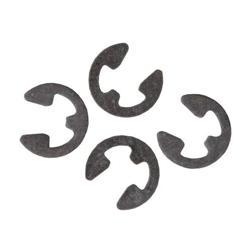 Gli E-Clip in acciaio sostituiscono i clip di fabbrica sui JP Anti-Walk Pins, mantenendo il perno in posizione. Venduti in confezioni da quattro.