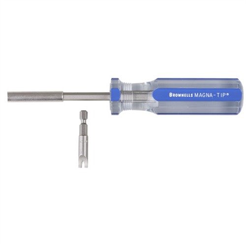 Set di cacciaviti RUGER® per azione doppia, con bit in acciaio trattato termicamente e manico Magna-Tip, ideale per smontare cilindri Ruger® con precisione.