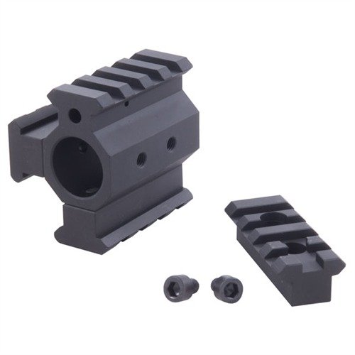 Il kit di gas block AR-15 di Brownells offre un design modulare per una personalizzazione ottimale, con installazione facile e tre rail Picatinny aggiuntivi.
