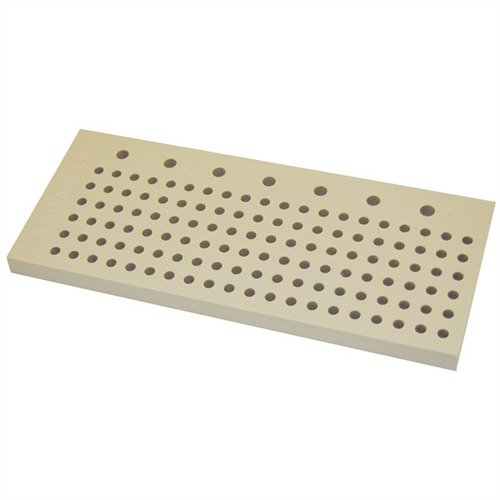 Il Professional Magna-Tip Storage Block organizza fino a 120 bit e 7 manici in un supporto resistente in Delrin®, ideale per il tuo lavoro di gunsmithing.