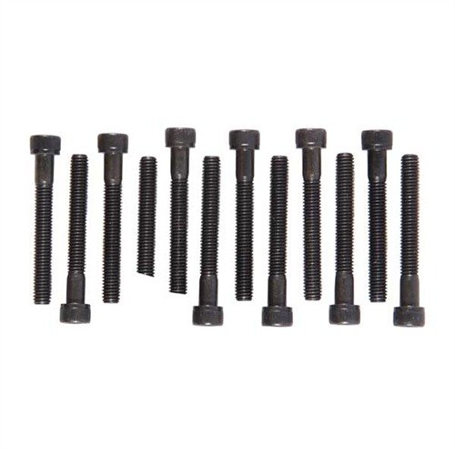 Kit di viti con 108 pezzi, comprende diverse lunghezze e dimensioni di cap screws e set screws, in una robusta scatola trasparente per un facile accesso.