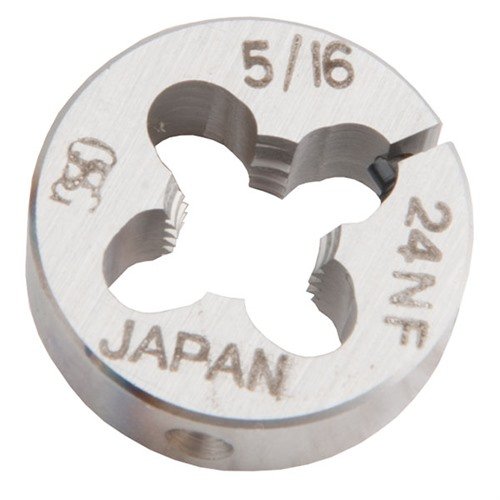 Il Brownells Bolt Knob Die 5/16-24 consente una filettatura precisa per manici di otturatore, facilitando l'installazione di knob aftermarket e migliorando l'ergonomia.