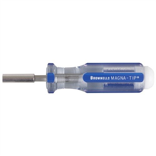 Le maniglie Brownells Magna-Tip® & Super Set offrono robustezza, versatilità e controllo, ideali per la manutenzione di armi, con opzioni magnetiche e spazio per bit.