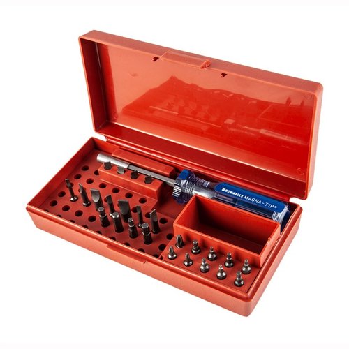 I set di cacciaviti Brownells Standard Magna-Tip® offrono una selezione completa di bit intercambiabili, costruzione durevole e design ergonomico per un uso preciso.