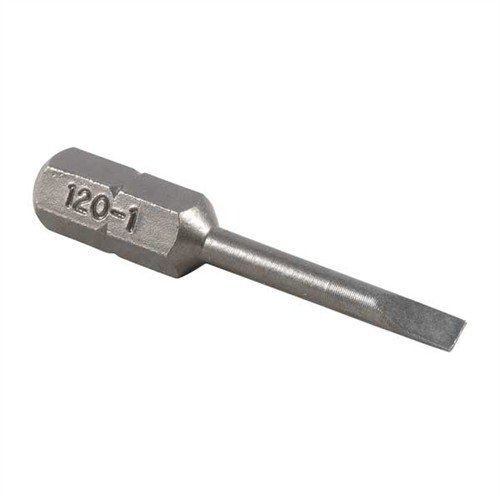 Il set Brownells Magna-Tip Thin-Bit offre 18 punte ultra-sottili in acciaio temprato, ideali per viti strette, con un supporto in legno e custodia per una facile organizzazione.