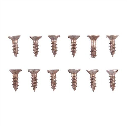 Il kit di viti in acciaio non placcate offre 12 viti di diverse misure, pronte per essere brunite o blued senza placcatura da rimuovere, in una pratica scatola.