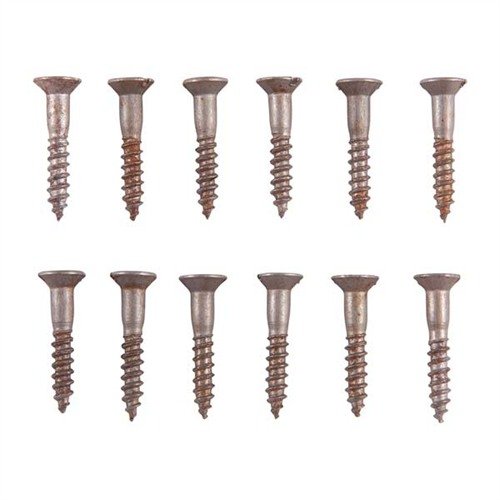 Il kit di viti in acciaio non placcate è ideale per essere brunito o blued, senza placcatura da rimuovere, in una pratica scatola trasparente. Made in USA.