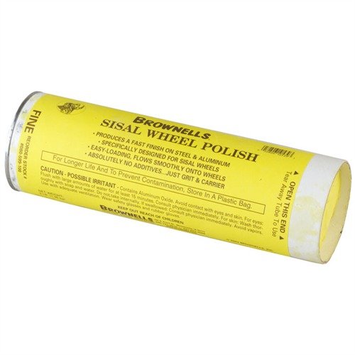 Ottieni un taglio e una colorazione rapidi su acciaio con il Sisal Wheel Polish di Brownells, disponibile in grana fine, media e grossa per risultati ottimali.